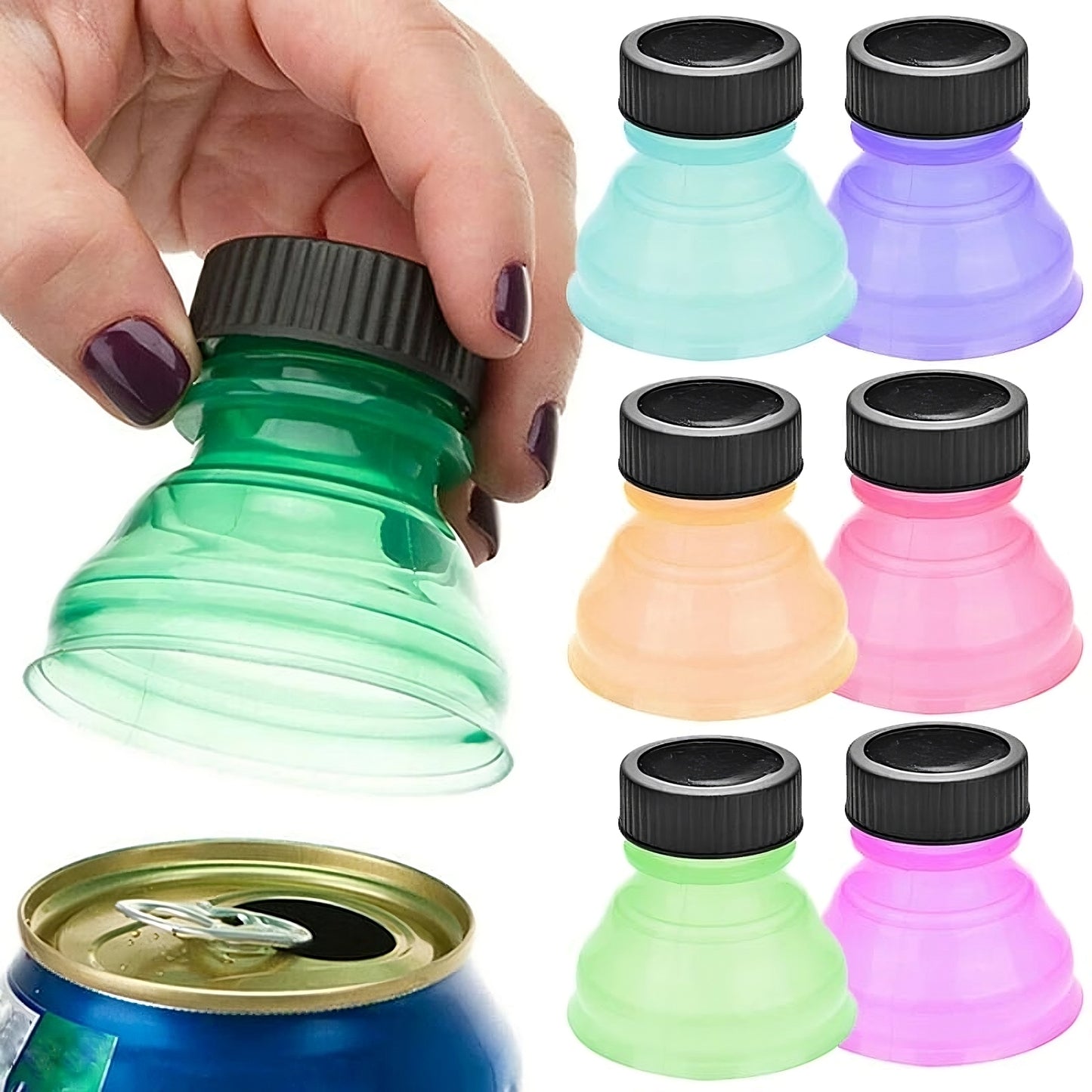 Soda Can Bottle Lids (6-PC)