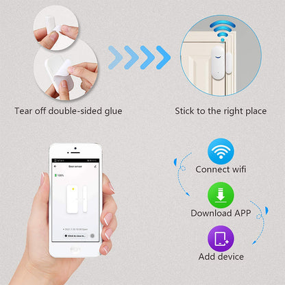 Step-by-step guide on how to set up a wireless device with smartphone app control.